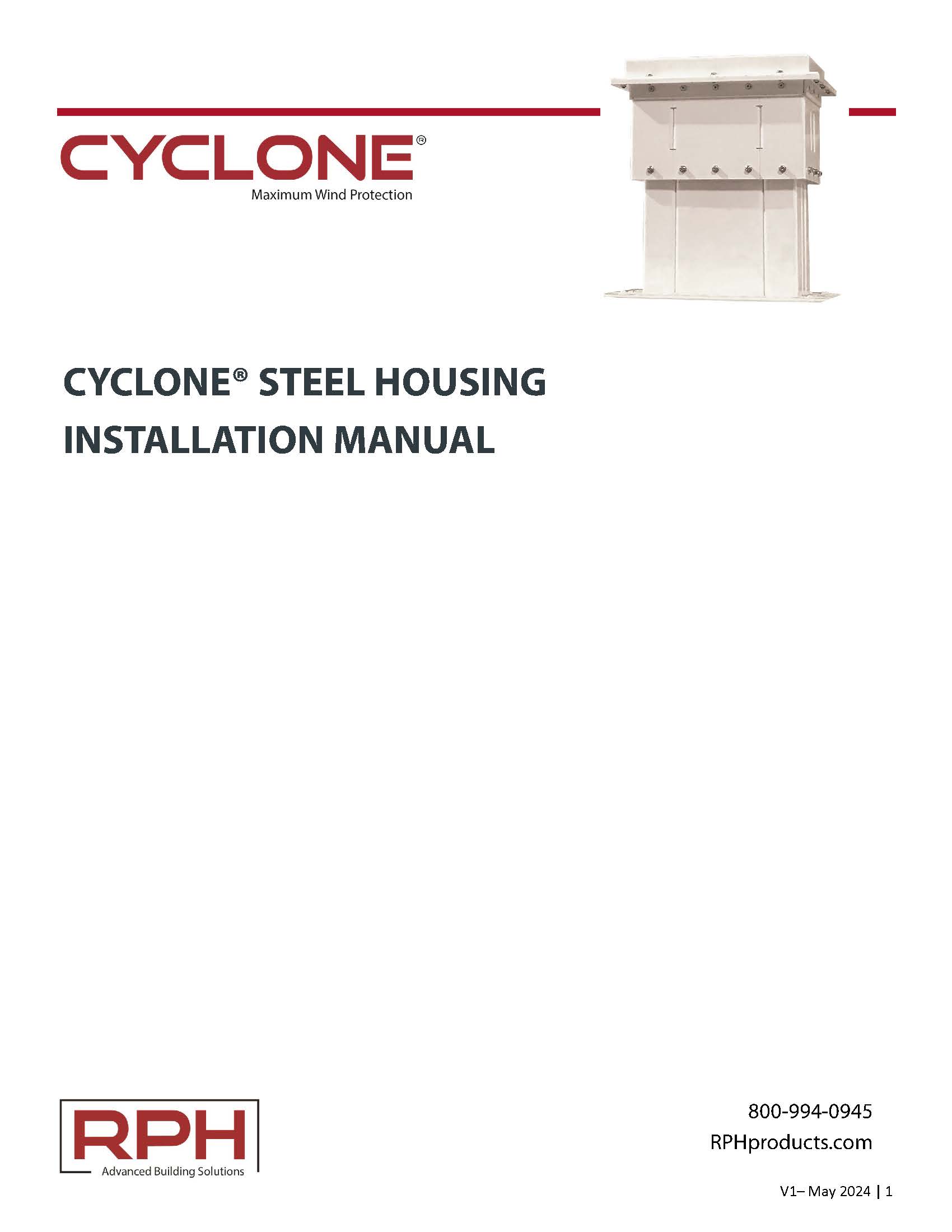 CYCLONE STEEL HOUSING INSTALLATION MANUAL_Page_01